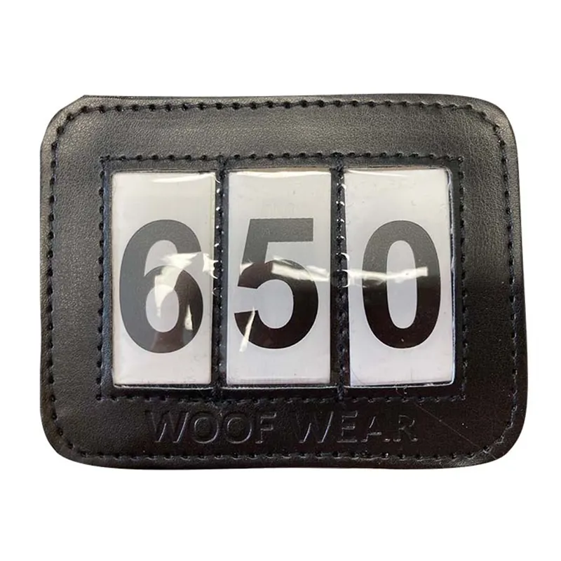 Woof Wear Bridle Number Holder - Black